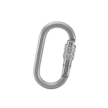 Карабін Kailas Oval Screw Gate Steel Carabiner, Silver (EC102) - фото