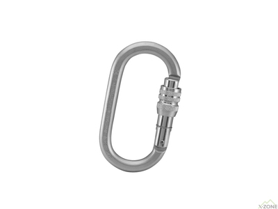 Карабін Kailas Oval Screw Gate Steel Carabiner, Silver (EC102) - фото