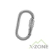 Карабін Kailas Oval Screw Gate Steel Carabiner, Silver (EC102) - фото