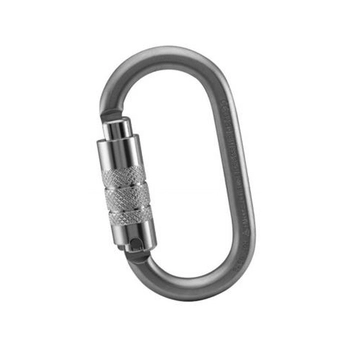 Карабін Kailas Oval Triple Lock Gate Steel Carabiner, Silver (EC102B) - фото