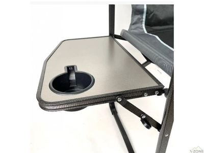 Крісло кемпінгове BaseCamp Rest, 41х61х92 см, Grey/Brown (BCP 10508) - фото