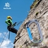 Карабин Kailas Oval Straight Gate Carabiner, Iron Gray/ Sky Blue (KE240001) - фото