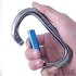 Карабін Kailas Oval Straight Gate Carabiner, Iron Gray/ Sky Blue (KE240001) - фото