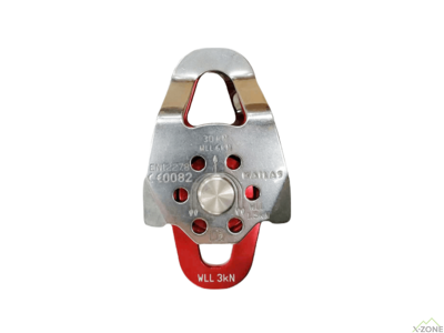 Двойной блок-ролик Kailas Effy Steel Rescue Small Pulley, Silver (EP102D21) - фото