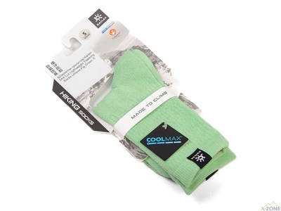 Термошкарпетки Kailas Mid Cut Lightweight Trekking Socks Unisex, Fig Green - фото