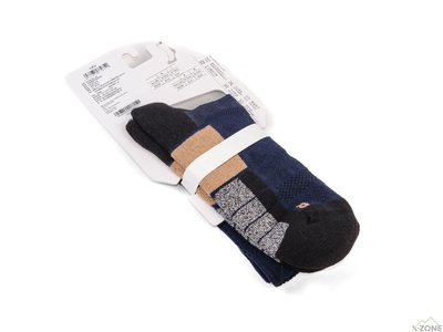 Шкарпетки для трекінга Kailas Mid-cut Heavy Duty Trekking Socks Men's, Dark Blue - фото
