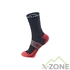 Носки беговые Kailas Mid Cut Trail Running Socks Men's, Black/Halo Red - фото