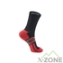 Носки беговые Kailas Mid Cut Trail Running Socks Men's, Black/Halo Red - фото