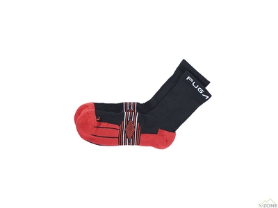 Шкарпетки бігові Kailas Low-cut Lightweight Hiking Socks Men's, Black/Halo Red - фото