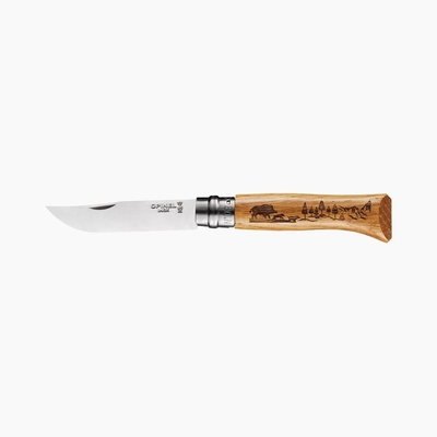 Нож складной Opinel №8 VRI Кабан, дуб - фото