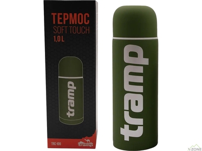 Термос Tramp Soft Touch 1.0 л Хаки (UTRC-109-khaki) - фото