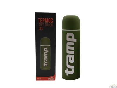 Термос Tramp Soft Touch 1.2 л Хаки (UTRC-110-khaki) - фото