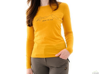 Термофутболка женская Turbat Cozy Logo 2 LS Wmn, Golden Yellow - фото