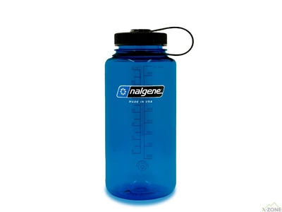 Фляга для воды Nalgene Wide Mouth Sustain Water Bottle 1L, Slate Blue - фото