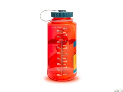 Фляга для води Nalgene Wide Mouth Retro 1L, Pomegranate-Fly Fisher - фото