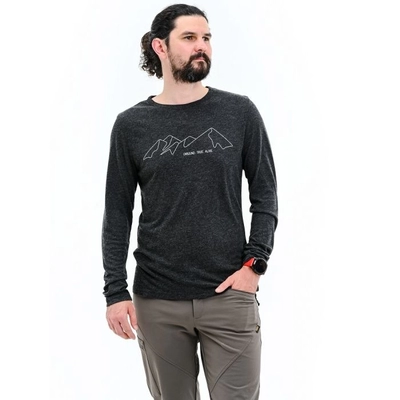 Термофутболка чоловіча Turbat Cozy Logo 2 LS Mns, Caviar Black - фото