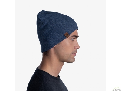 Шапка Buff Knitted & Polar Beanie Lyne, Night Blue - фото