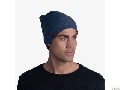 Шапка Buff Knitted & Polar Beanie Lyne, Night Blue - фото