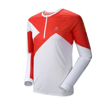 Футболка мужская Kailas Half-zip Long Sleeve Shirt Men's, Bright White - фото