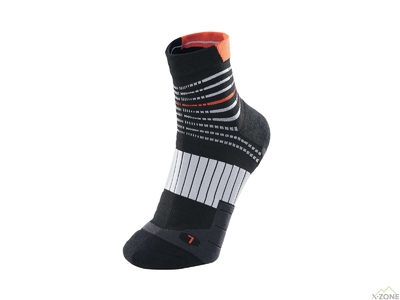 Шкарпетки жіночі Kailas Low-cut Polygiene Trail Running Socks Women's, Black Gray - фото