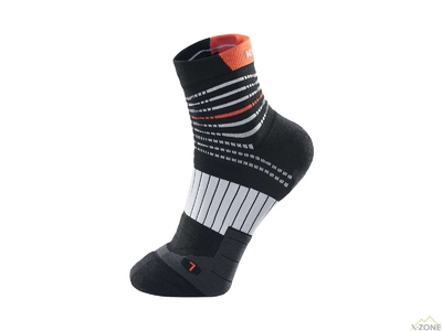 Шкарпетки жіночі Kailas Low-cut Polygiene Trail Running Socks Women's, Black Gray - фото