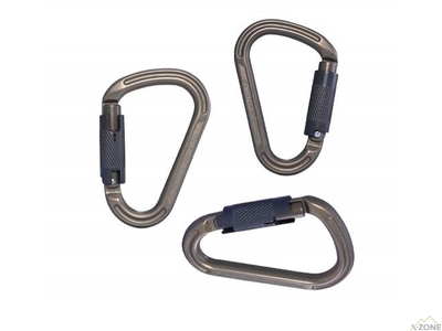 Карабін Kailas Mount TR HCA Auto Twist-lock Carabiner, Iron Gray - фото