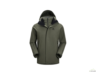 Мембранна куртка Kailas CangShan 3-in-1 Hardshell Jacket Men's, Deep Moss Green (KG2341118) - фото