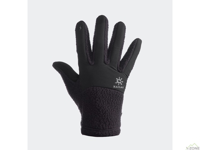 Перчатки мужские Kailas Windproof Berber Fleece Gloves Men's, Black (KM2364104) - фото