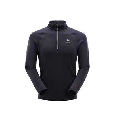 Термофутболка женская Kailas Half Zip Baselayer Top Women's, Blue Black (KG2234601) - фото