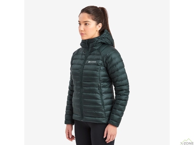 Кофта пухова Montane Women's Anti-Freeze Packable Hooded Down Jacket, Deep Forest - фото