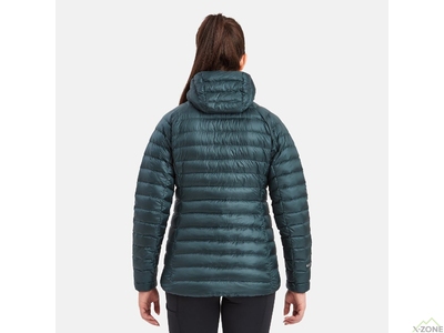 Кофта пуховая Montane Women's Anti-Freeze Packable Hooded Down Jacket, Deep Forest - фото