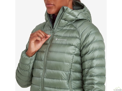 Кофта пуховая Montane Women's Anti-Freeze Packable Hooded Down Jacket, Deep Forest - фото