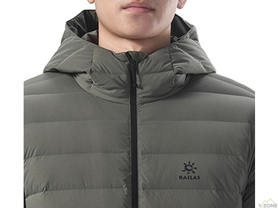 Куртка пуховая Kailas Hooded Down Jacket Men's, Deep Moss Green (KG2343114) - фото