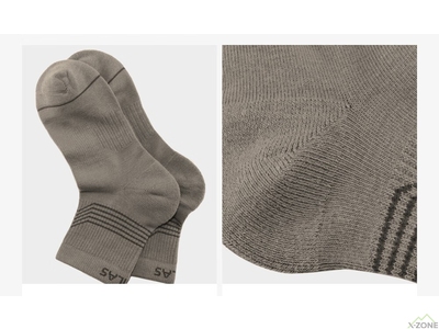 Трекінгові шкарпетки Kailas Low Cut Lightweight Trekking Socks Men's (2 Pairs), Deep Moss Green/Black (KH2302112) - фото