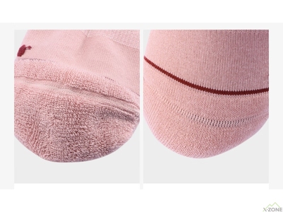 Трекінгові шкарпетки Kailas Low Cut Lightweight Trekking Socks Women's (2 Pairs), Mineral Pink/Deep Garnet Red (KH2302212) - фото