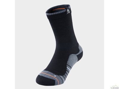 Треккинговые женские носки Kailas Mid Cut Trekking Wool Socks Women's, Black (KH2301202) - фото