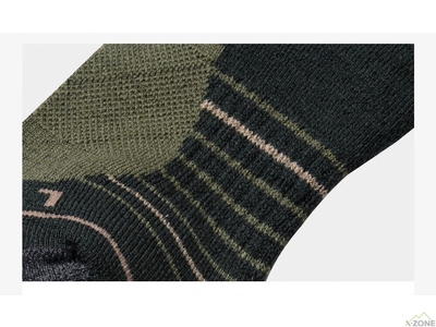 Трекінгові шкарпетки Kailas Pro Mountaineering Socks Unisex, Deep Moss Green (KH2301102) - фото