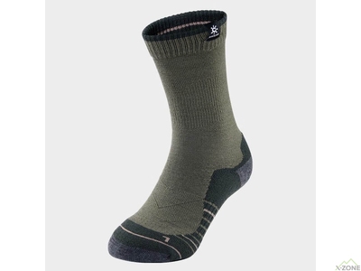 Треккинговые носки Kailas Pro Mountaineering Socks Unisex, Deep Moss Green (KH2301102) - фото