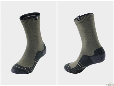 Трекінгові шкарпетки Kailas Pro Mountaineering Socks Unisex, Deep Moss Green (KH2301102) - фото