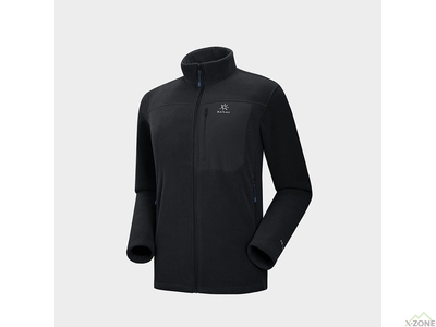 Флисовая кофта Kailas Stand Collar Fleece Jacket Men's, Black (KG2332116) - фото