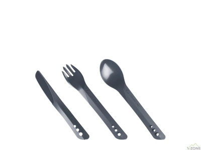 Ложка, вилка, нож Lifeventure Ellipse Cutlery, Graphite (75013) - фото