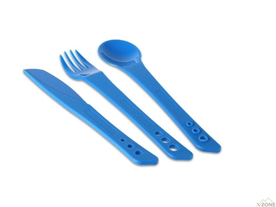 Ложка, вилка, нож Lifeventure Ellipse Cutlery, Blue (75011) - фото