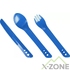 Ложка, вилка, нож Lifeventure Ellipse Cutlery, Blue (75011) - фото