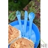 Ложка, вилка, нож Lifeventure Ellipse Cutlery, Blue (75011) - фото