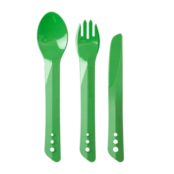 Ложка, виделка, ніж Lifeventure Ellipse Cutlery, Green (75012) - фото