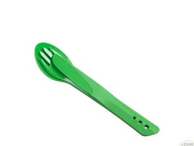 Ложка, виделка, ніж Lifeventure Ellipse Cutlery, Green (75012) - фото