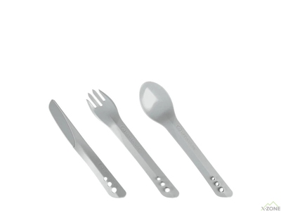 Ложка, вилка, нож Lifeventure Ellipse Cutlery, Light Grey (75018) - фото