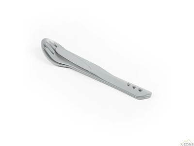Ложка, виделка, ніж Lifeventure Ellipse Cutlery, Light Grey (75018) - фото