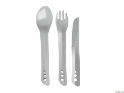 Ложка, вилка, нож Lifeventure Ellipse Cutlery, Light Grey (75018) - фото