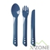 Ложка, вилка, нож Lifeventure Ellipse Cutlery, Navy Blue (75017) - фото